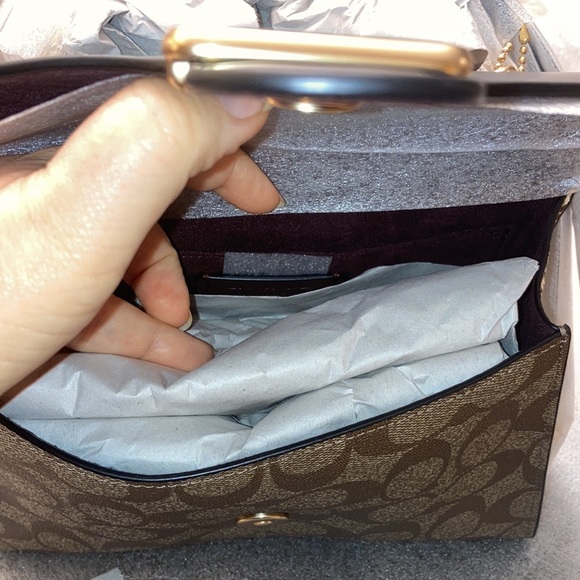 Coach Pepper Satchel In Signature Canvas - Picture 7 of 8